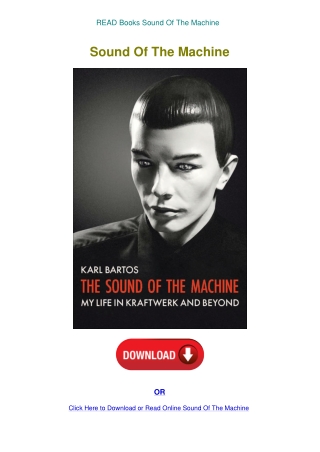 READ Books Sound Of The Machine