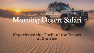 Morning Desert Safari