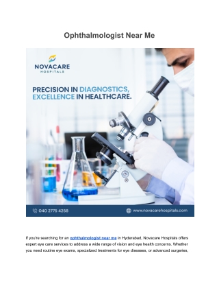Ophthalmologist Near Me