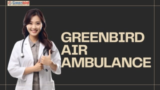 Book Greenbird Air Ambulance Services In Shillong And Get Professional Doctors And Paramedics