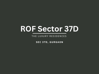 ROF Sector 37D Gurugram PDF