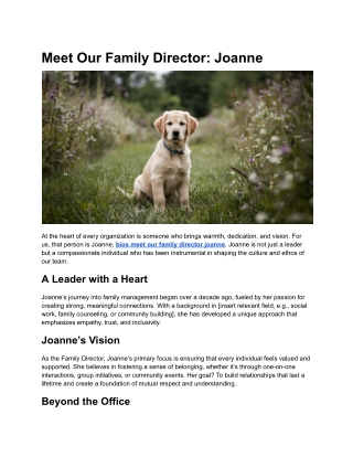 Meet Our Family Director_ Joanne