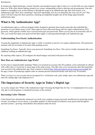 What is My Authenticator App? Choosing the Right One for You