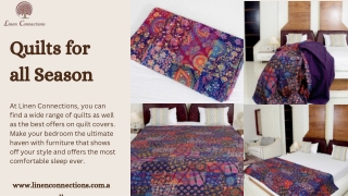 Purchase All-Season Quilts from Linen Connection