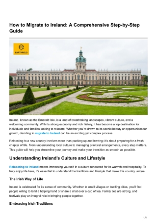How to Migrate to Ireland: A Comprehensive Step-by-Step Guide