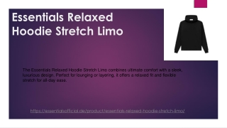 Essentials Relaxed Hoodie Stretch Limo