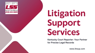 Professional Litigation Services Court Reporting Solutions