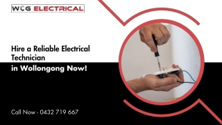 Hire a Reliable Electrical Technician in Wollongong Now!