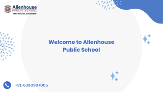 Top 10 Schools in Ghaziabad | Allenhouse Public School |  91-6390907005