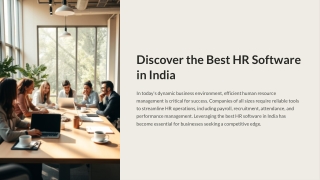 Discover the Best HR Software in India for Your Business