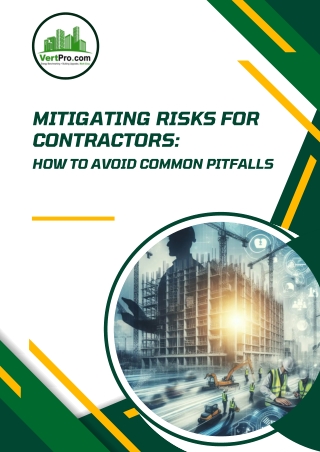 Mitigating Risks for Contractors How to Avoid Common Pitfalls