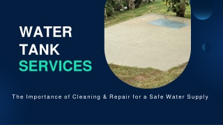 Water Tank Services