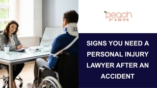 Signs You Need a Personal Injury Lawyer After an Accident