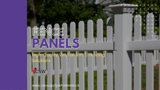 High-Quality Fence Panels In Canada