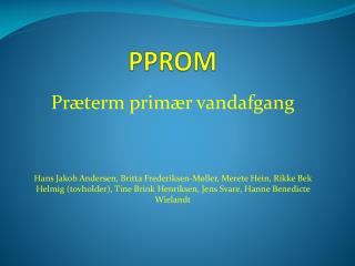 PPROM