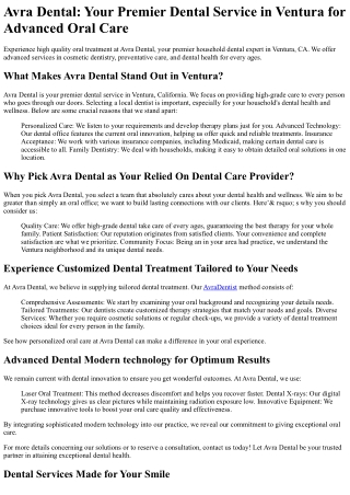 Avra Dental