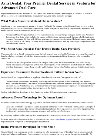 Avra Dental