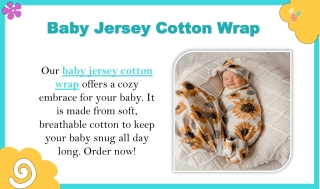 Baby Jersey Cotton Wrap