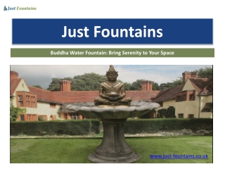 Buddha Water Fountain: Bring Serenity to Your Space