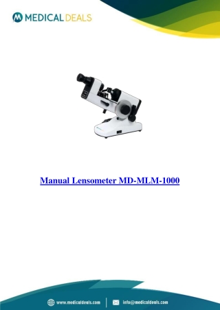 Manual-Lensometer-MD-MLM-1000