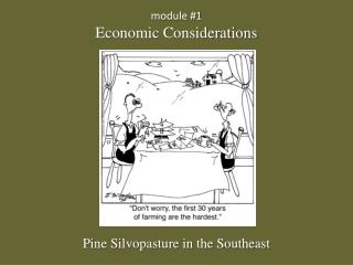 module #1 Economic Considerations