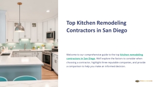 Top Kitchen Remodeling Contractors in San Diego