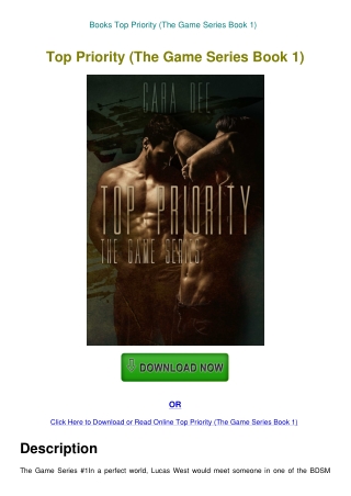 Books Top Priority (The Game Series Book 1)