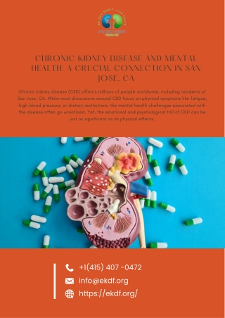 Chronic Kidney Disease and Mental Health A Guide for San Jose, CA