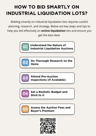 How To Bid Smartly On Industrial Liquidation Lots?