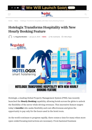 Hotelogix Transforms Hospitality with New Hourly Booking Feature