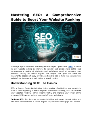 Mastering SEO_ A Comprehensive Guide to Boost Your Website Ranking