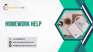 Homework Help | Myassignmentpro