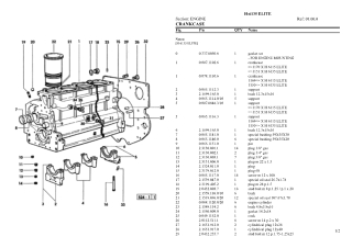 HURLIMANN h-6135 elite Tractor Parts Catalogue Manual Instant Download