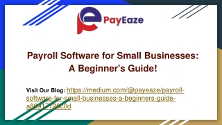 An Easy Guide to Payroll Software for Small Businesses!