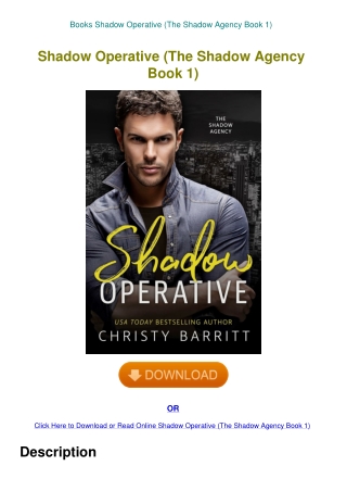 Books Shadow Operative (The Shadow Agency Book 1)