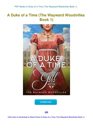 PDF Books A Duke of a Time (The Wayward Woodvilles Book 1)