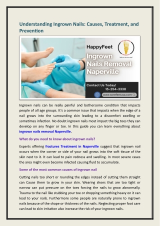 ingrown nails removal Naperville