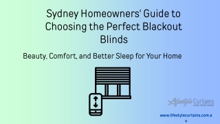 Sydney Homeowners' Guide to Choosing the Perfect Blackout Blinds