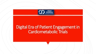 Digital Era of Patient Engagement in Cardiometabolic Trials