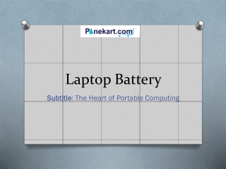 Laptop Battery PPT
