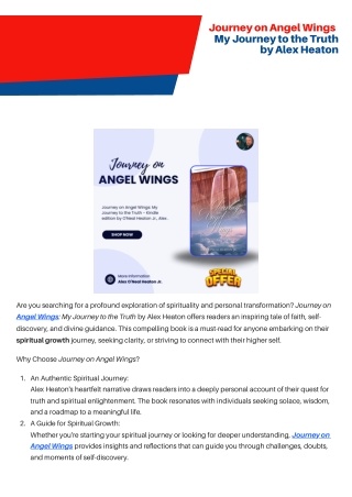 Journey on Angel Wings My Journey to the Truth by Alex Heaton