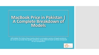 MacBook Price in Pakistan | A Complete Breakdown of Models