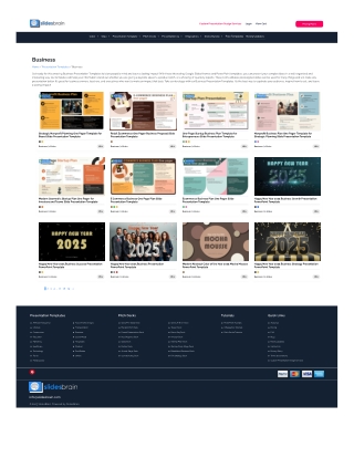 Business presentation templates
