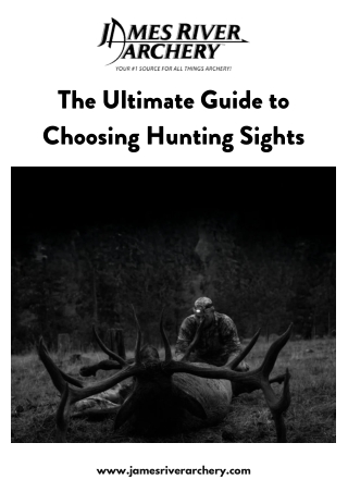 Archery Hunting Sights and Bowfishing Sights