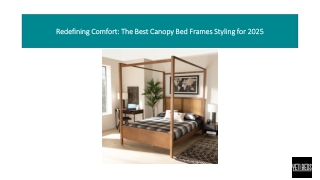 Redefining Comfort: The Best Canopy Bed Frames Styling for 2025