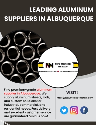 Leading Aluminum Suppliers in Albuquerque