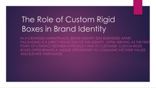 Custom Rigid Boxes in Brand