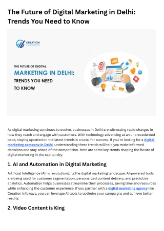 The Future of Digital Marketing in Delhi Trends You Need to Know