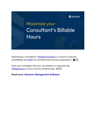 What are Billable Hours & its Importance in Consulting