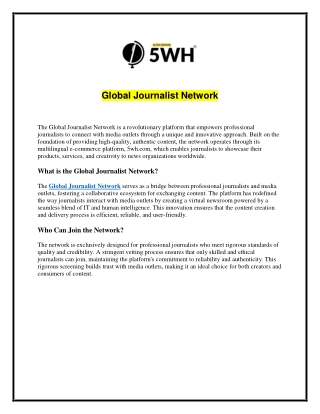 Global Journalist Network